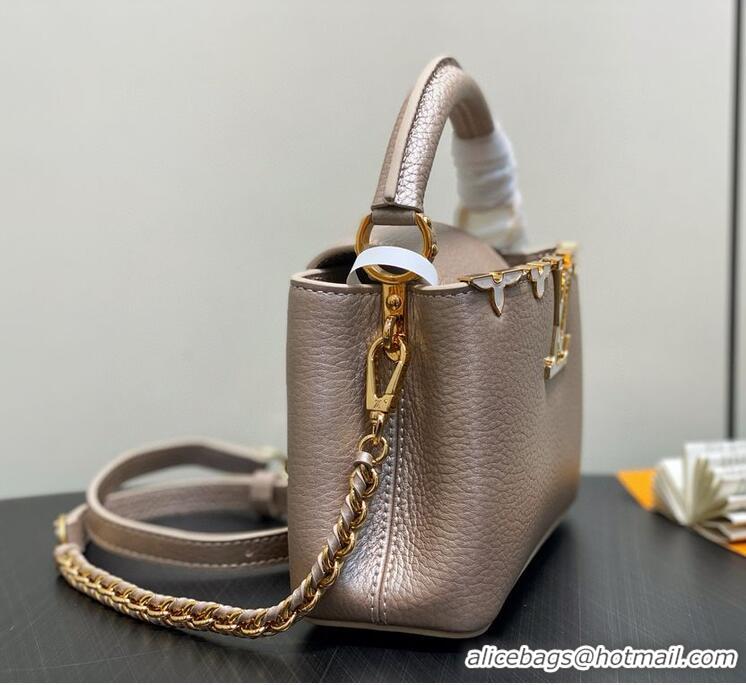 Grade Quality Louis Vuitton Capucines Mini Calfskin Handbag M48865 2026