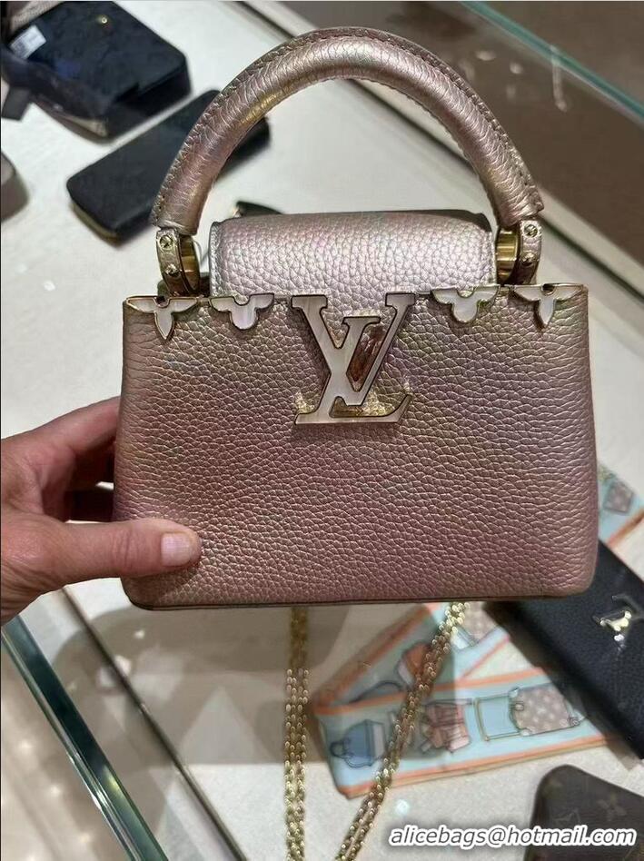 Grade Quality Louis Vuitton Capucines Mini Calfskin Handbag M48865 2026