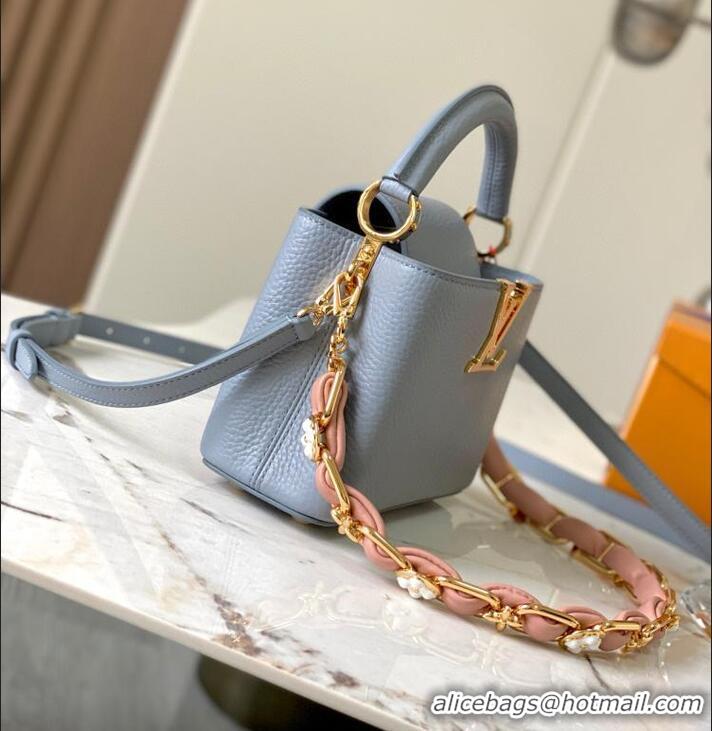 Good Quality Louis Vuitton Capucines Metal Woven Chain Handbag M23288 2026