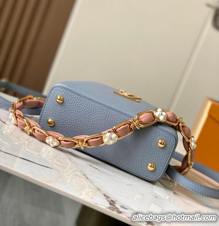 Good Quality Louis Vuitton Capucines Metal Woven Chain Handbag M23288 2026