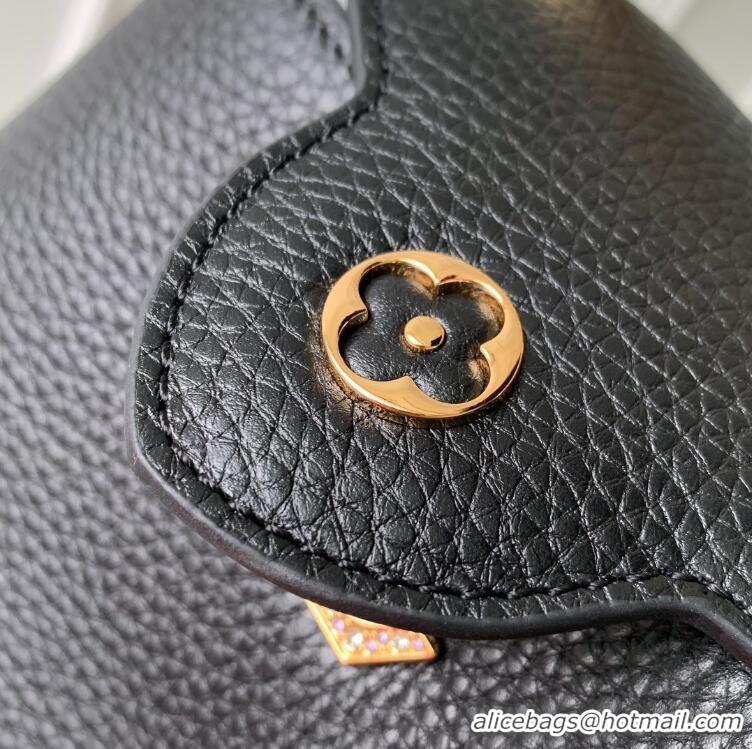 Best Price Louis Vuitton Capucines Metal Rhinestone Cowhide Mini Handbag M14177 Black 2026