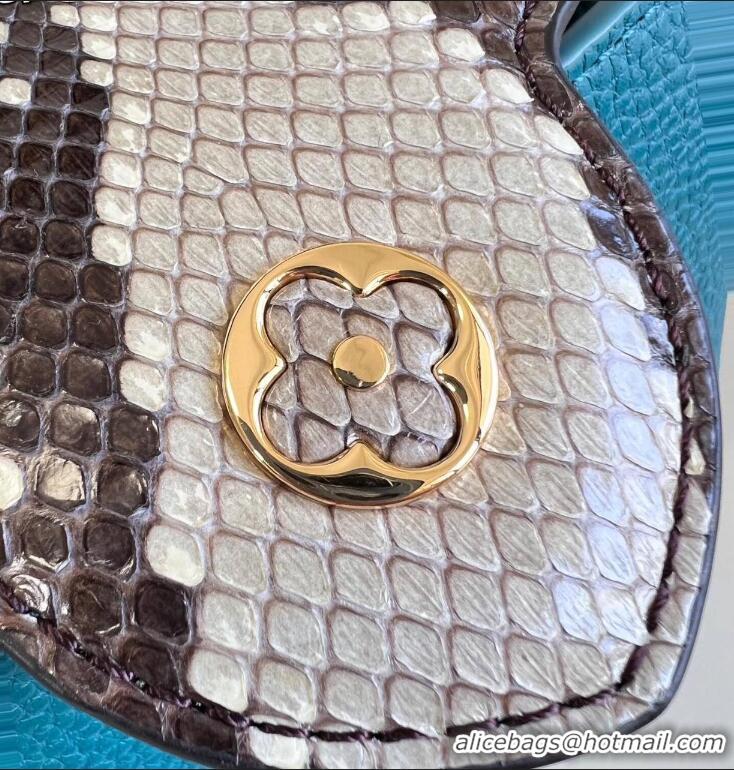 Top Grade Louis Vuitton Capucines BB Imported Cowhide Handbag M80741 Blue 2026
