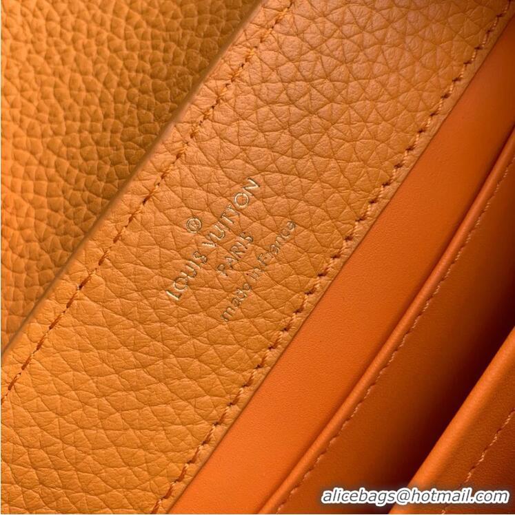 Buy Discount Louis Vuitton Capucines BB Imported Cowhide Handbag M80741 Orange 2026