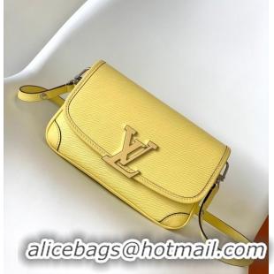 Discount Louis Vuitton Buci Water Ripple Top-grain Cowhide Handbag M59459 Yellow 2026