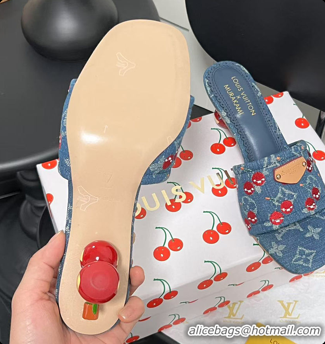 Best Product Louis Vuitton LV x TM Lily Mule Monogram Cherry Denim 6070701