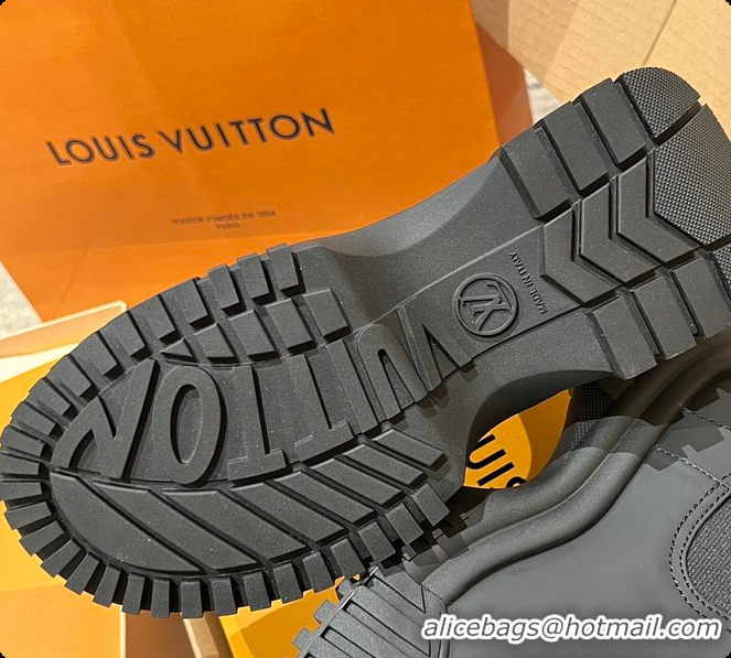 Popular Style Louis Vuitton LV Logo Boots Leather Full Black 6070705