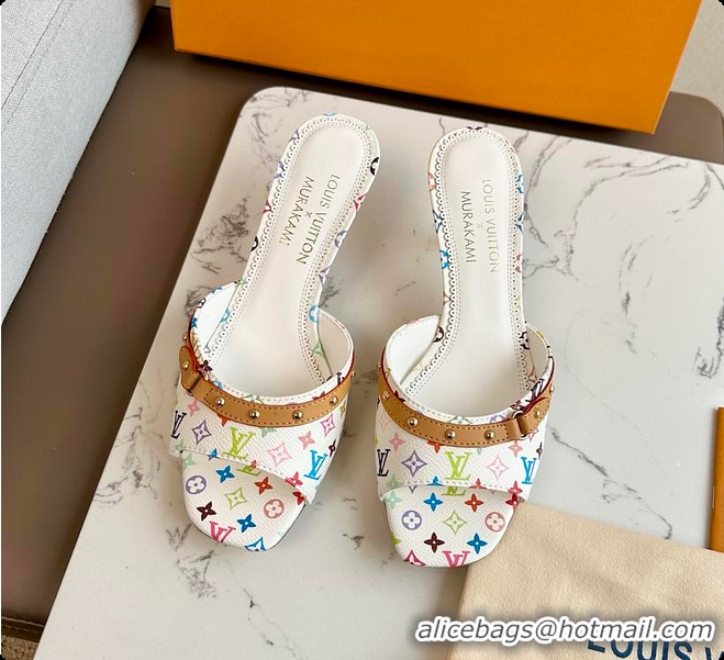 Luxurious Louis Vuitton LV x TM 6AM Mule White 6070706