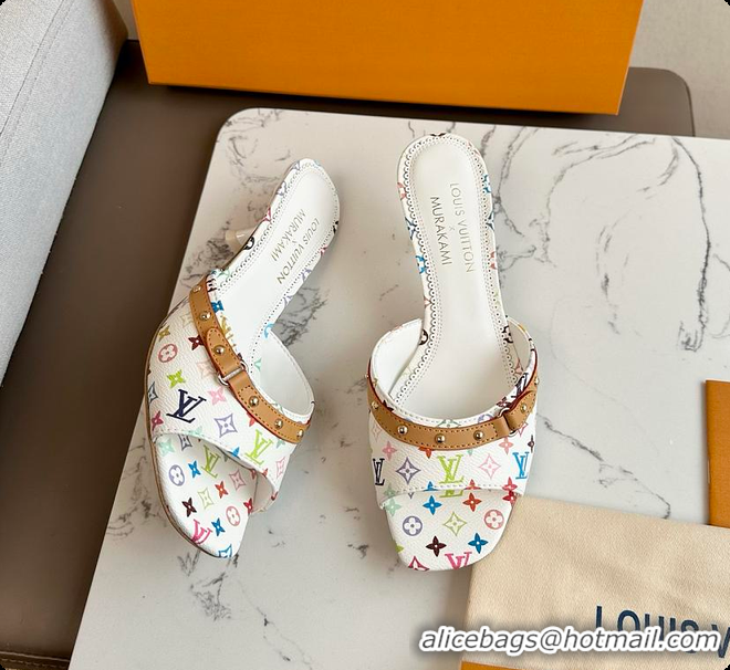 Luxurious Louis Vuitton LV x TM 6AM Mule White 6070706