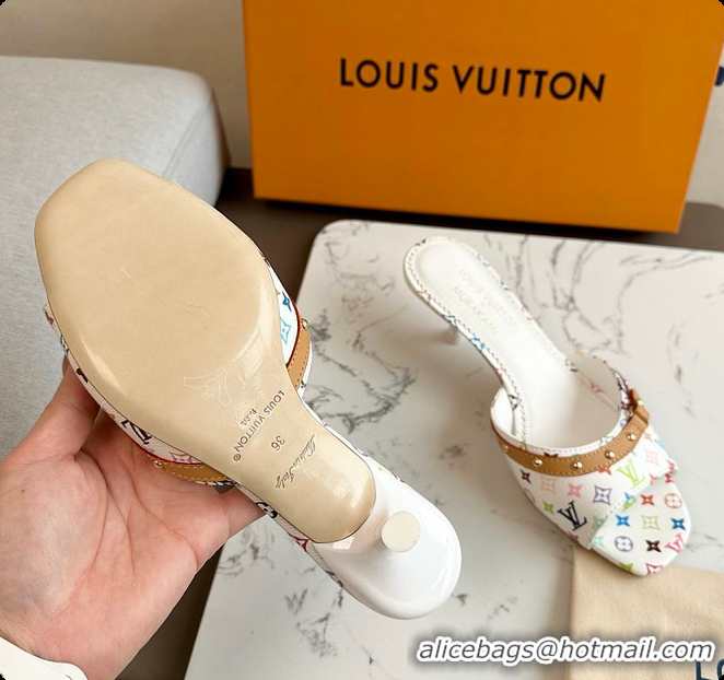 Luxurious Louis Vuitton LV x TM 6AM Mule White 6070706