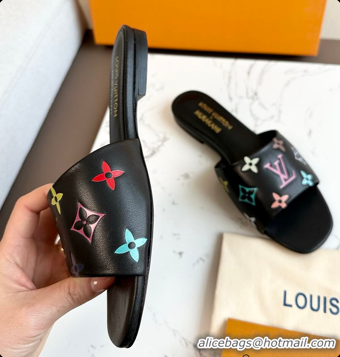 Low Price Louis Vuitton LV x TM 6AM Slipper Black 6070801