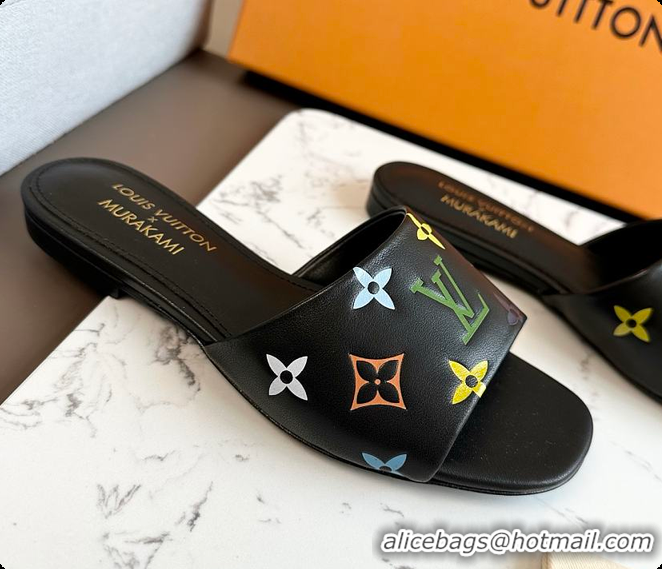 Low Price Louis Vuitton LV x TM 6AM Slipper Black 6070801