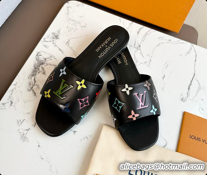 Low Price Louis Vuitton LV x TM 6AM Slipper Black 6070801