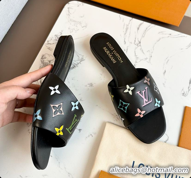 Low Price Louis Vuitton LV x TM 6AM Slipper Black 6070801