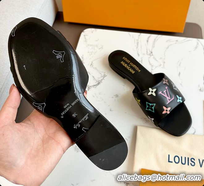 Low Price Louis Vuitton LV x TM 6AM Slipper Black 6070801
