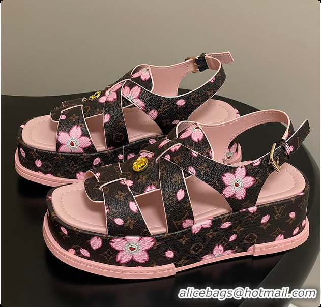 Popular Style Louis Vuitton LV x TM Maya Platform Sandal Flower 6070802