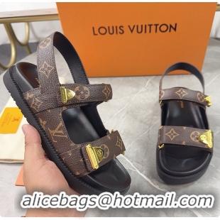 Charming Louis Vuitton LV Sunset Comfort Sandal Cacao Brown 6070802