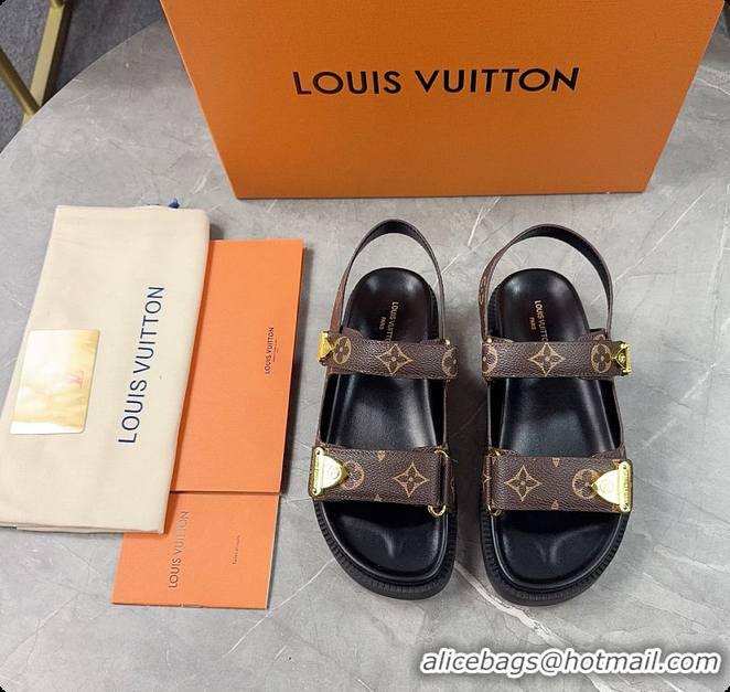Charming Louis Vuitton LV Sunset Comfort Sandal Cacao Brown 6070802