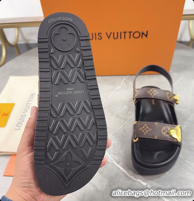 Charming Louis Vuitton LV Sunset Comfort Sandal Cacao Brown 6070802
