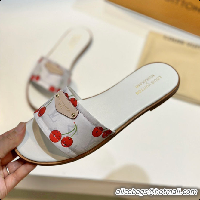 Top Design Louis Vuitton LV x TM Lily Flat Mule White 6070803