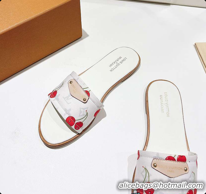 Top Design Louis Vuitton LV x TM Lily Flat Mule White 6070803