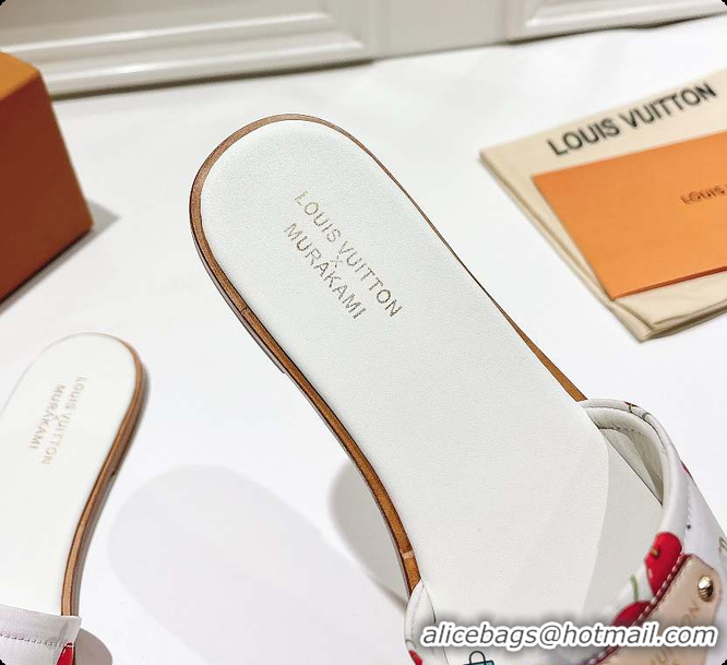 Top Design Louis Vuitton LV x TM Lily Flat Mule White 6070803