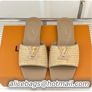 Pretty Style Louis Vuitton LV Mare Flat Mule Sandals Nature 6070807