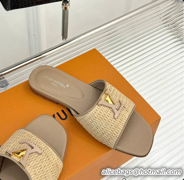Pretty Style Louis Vuitton LV Mare Flat Mule Sandals Nature 6070807