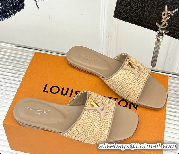 Pretty Style Louis Vuitton LV Mare Flat Mule Sandals Nature 6070807
