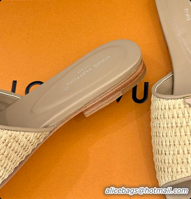 Pretty Style Louis Vuitton LV Mare Flat Mule Sandals Nature 6070807