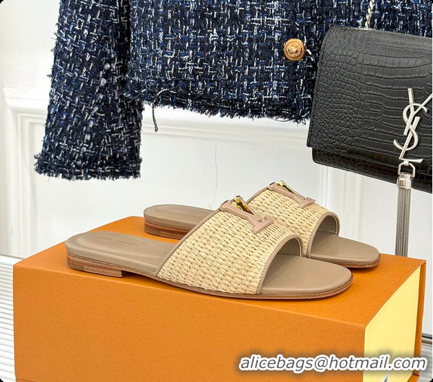 Pretty Style Louis Vuitton LV Mare Flat Mule Sandals Nature 6070807