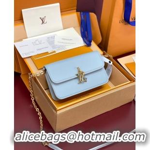 Low Cost Louis Vuitton Epi Leather Bloom Wallet On Chain Bag M14564 Light Blue