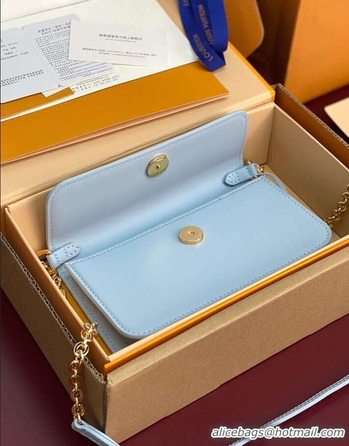 Low Cost Louis Vuitton Epi Leather Bloom Wallet On Chain Bag M14564 Light Blue
