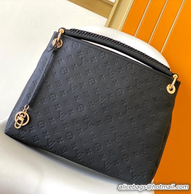 Well Crafted Louis Vuitton Original Monogram Empreinte Leather Artsy MM M43237 Black