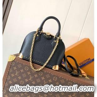 Discount Louis Vuitton Original Leather Alma Trunk BB Handbag M29091 Black