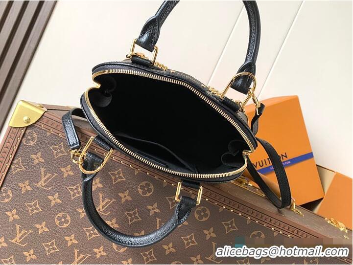 Discount Louis Vuitton Original Leather Alma Trunk BB Handbag M29091 Black