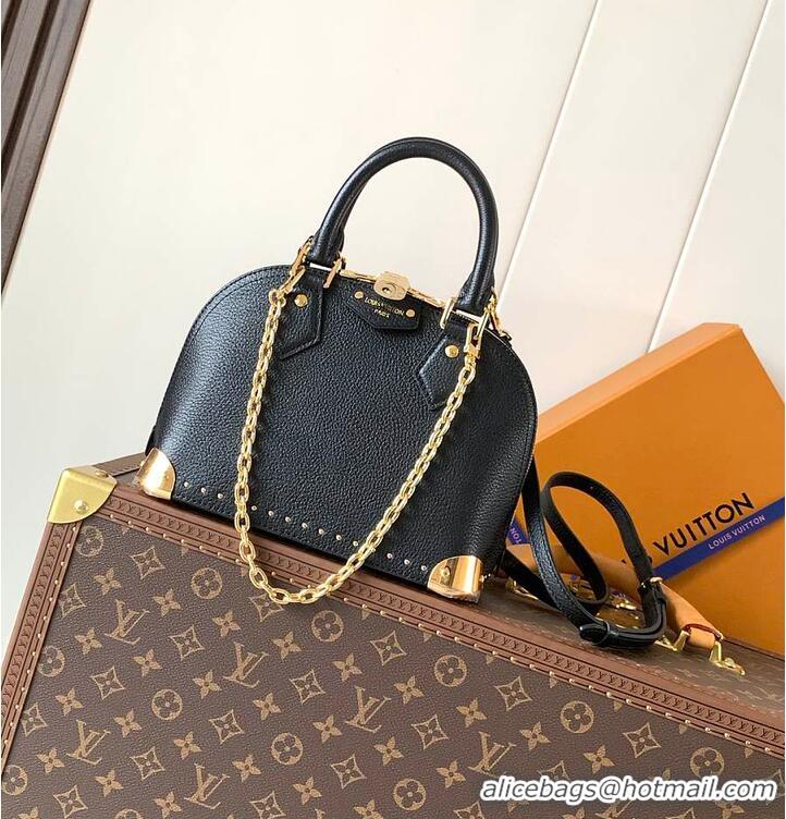 Discount Louis Vuitton Original Leather Alma Trunk BB Handbag M29091 Black