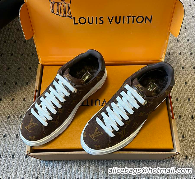 Charming Louis Vuitton LV Ski Time Out Sneaker Marron 6070902