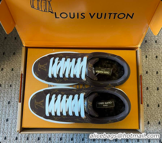 Charming Louis Vuitton LV Ski Time Out Sneaker Marron 6070902
