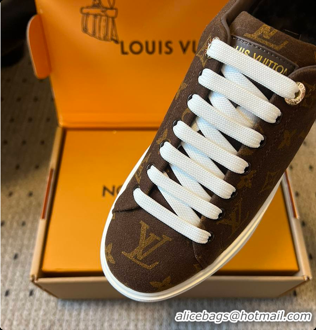 Charming Louis Vuitton LV Ski Time Out Sneaker Marron 6070902