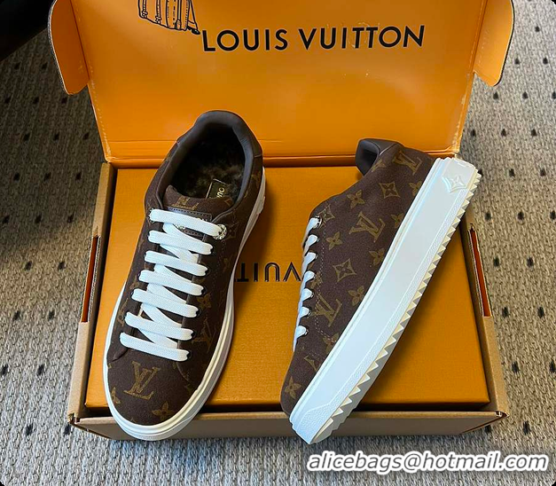 Charming Louis Vuitton LV Ski Time Out Sneaker Marron 6070902