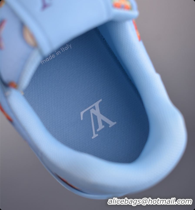 Cheap ouis Vuitton Men LV Trainer Sneaker Blue Mix of materials 6070904