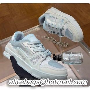 Discount Louis Vuitton LV Trainer Sneaker Blue Mix of materials 6070908