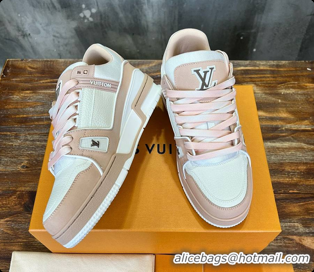 Luxurious Louis Vuitton LV Trainers 1ACWAY Pink
