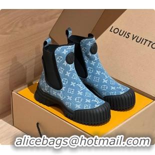 Durable Louis Vuitton LV Logo Boots Denim 6070912