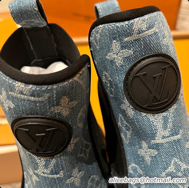 Durable Louis Vuitton LV Logo Boots Denim 6070912