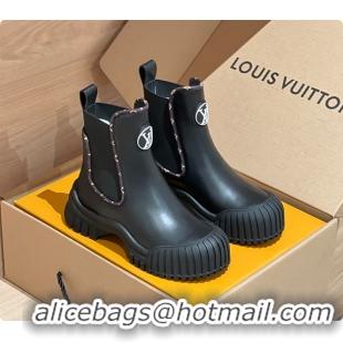 Popular Style Louis Vuitton LV Logo Boots Leather Black 6070912