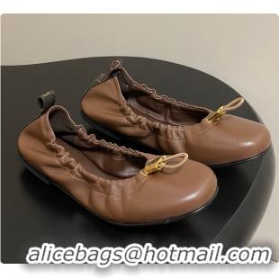 Good Product Louis Vuitton LV Nolita Flat Ballerina Brown 6070914