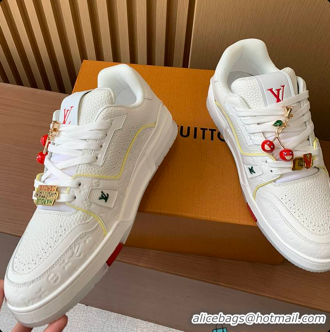 Top Design Louis Vuitton LV Trainer line Red 60701002