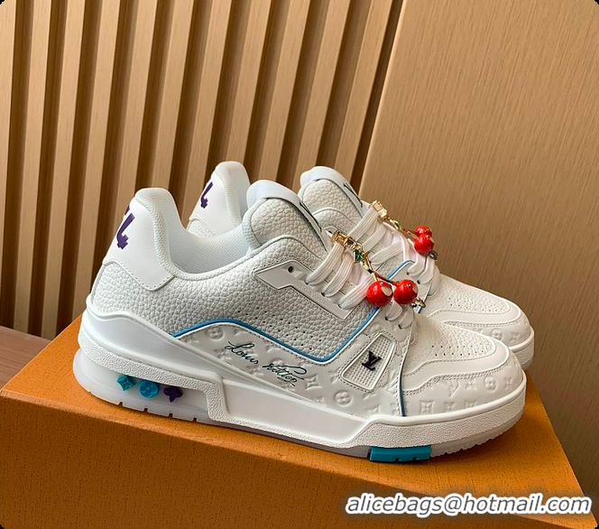 Trendy Design Louis Vuitton LV Trainer line Blue 60701002