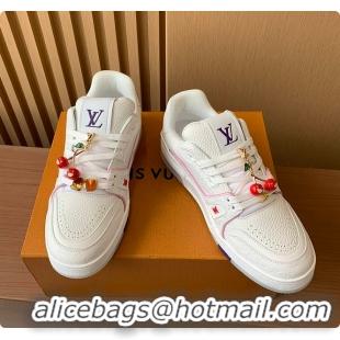 Stylish Louis Vuitton LV Trainer line Purple 60701002